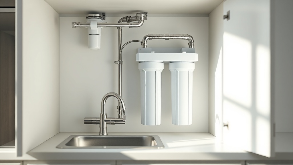 Reverse osmosis filter system installed under kitchen sink — Clean & Native
