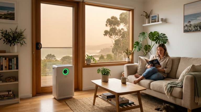 Best air purifier for bushfire smoke Australia 2026 — True HEPA plus carbon, CADR matched to room size