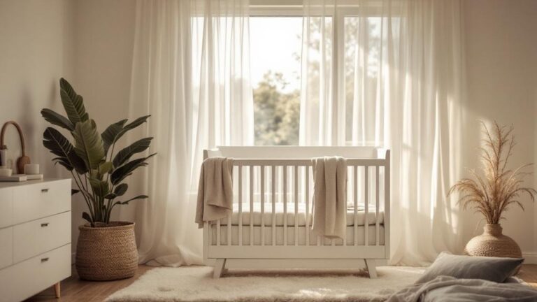 Minimal nursery room with morning light — EMF protection during pregnancy guide Australia