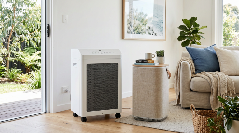 IQAir HealthPro Plus vs Blueair DustMagnet 5440i air purifier comparison in Australian home