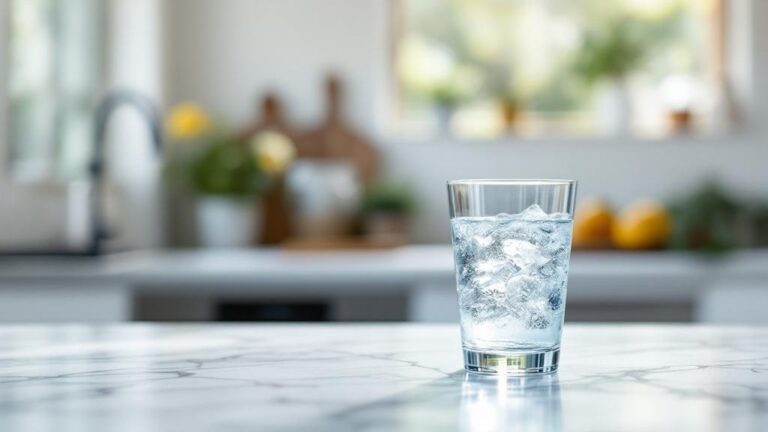 Glass of water on kitchen bench in Melbourne home — testing Melbourne tap water quality 2026