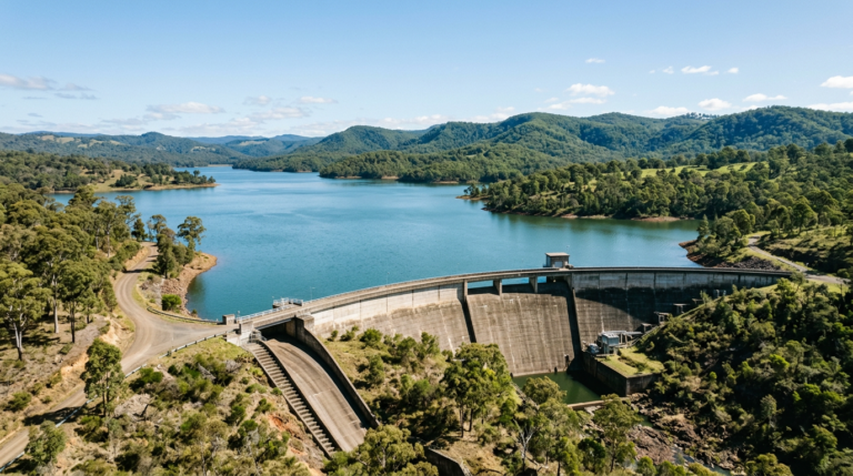 Cressbrook Dam near Toowoomba Queensland -- primary drinking water source for Toowoomba Regional Council water supply