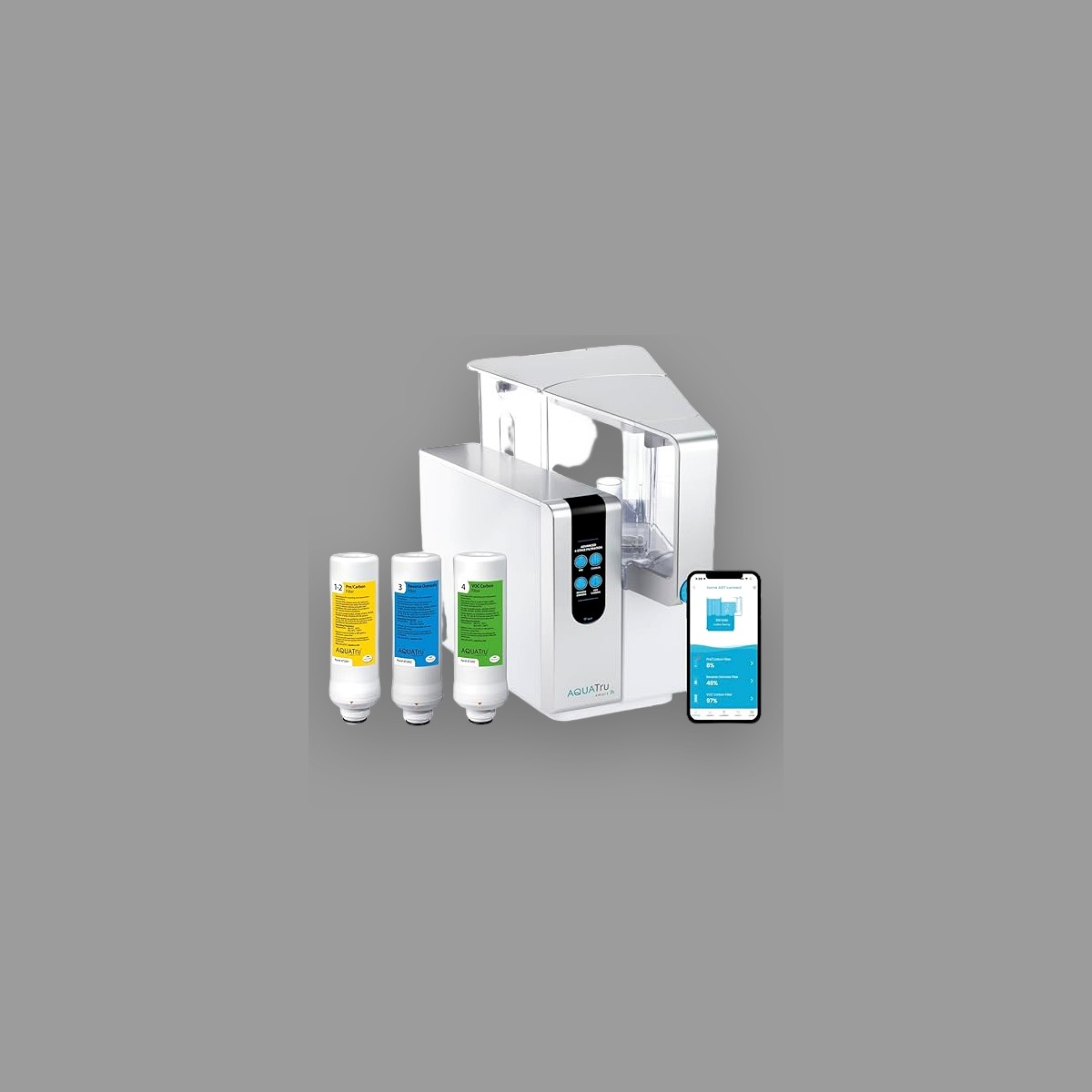 AquaTru Classic countertop reverse osmosis — Clean and Native product shot