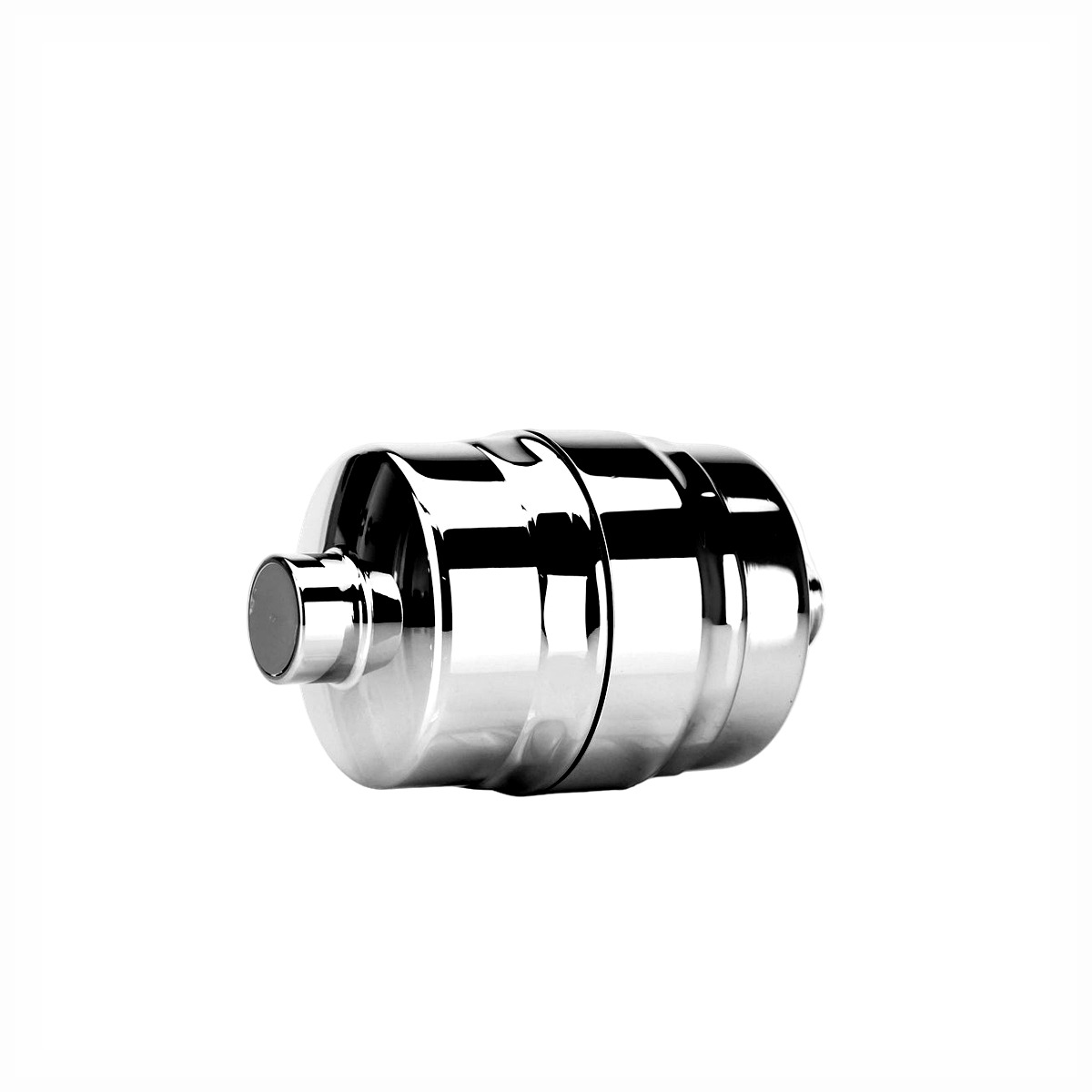 Pure Water Systems Deluxe Chrome Shower Filter -- chrome brass housing with catalytic carbon cartridge
