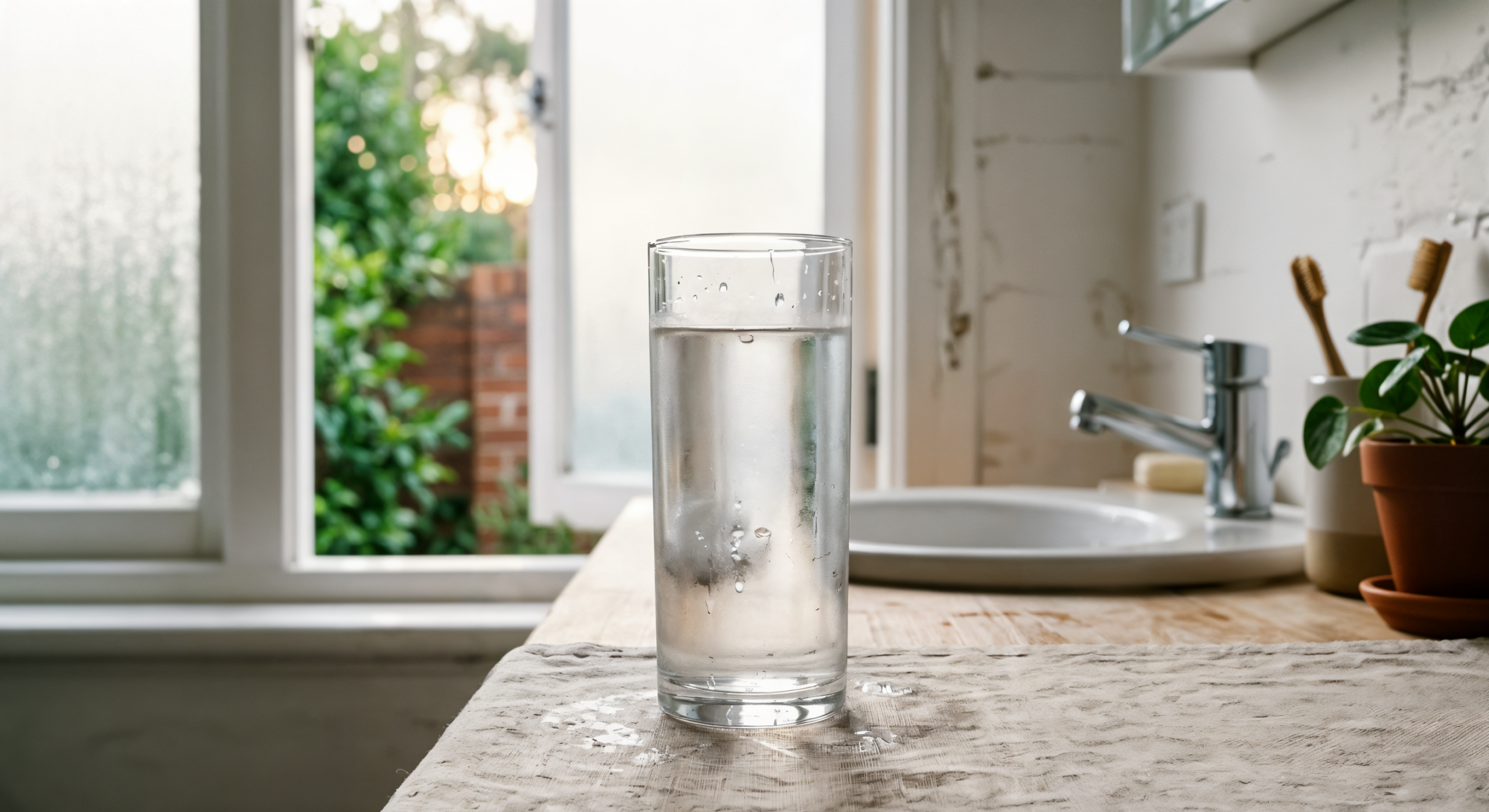 Best water filter for eczema Australia 2026 — clear glass of filtered water