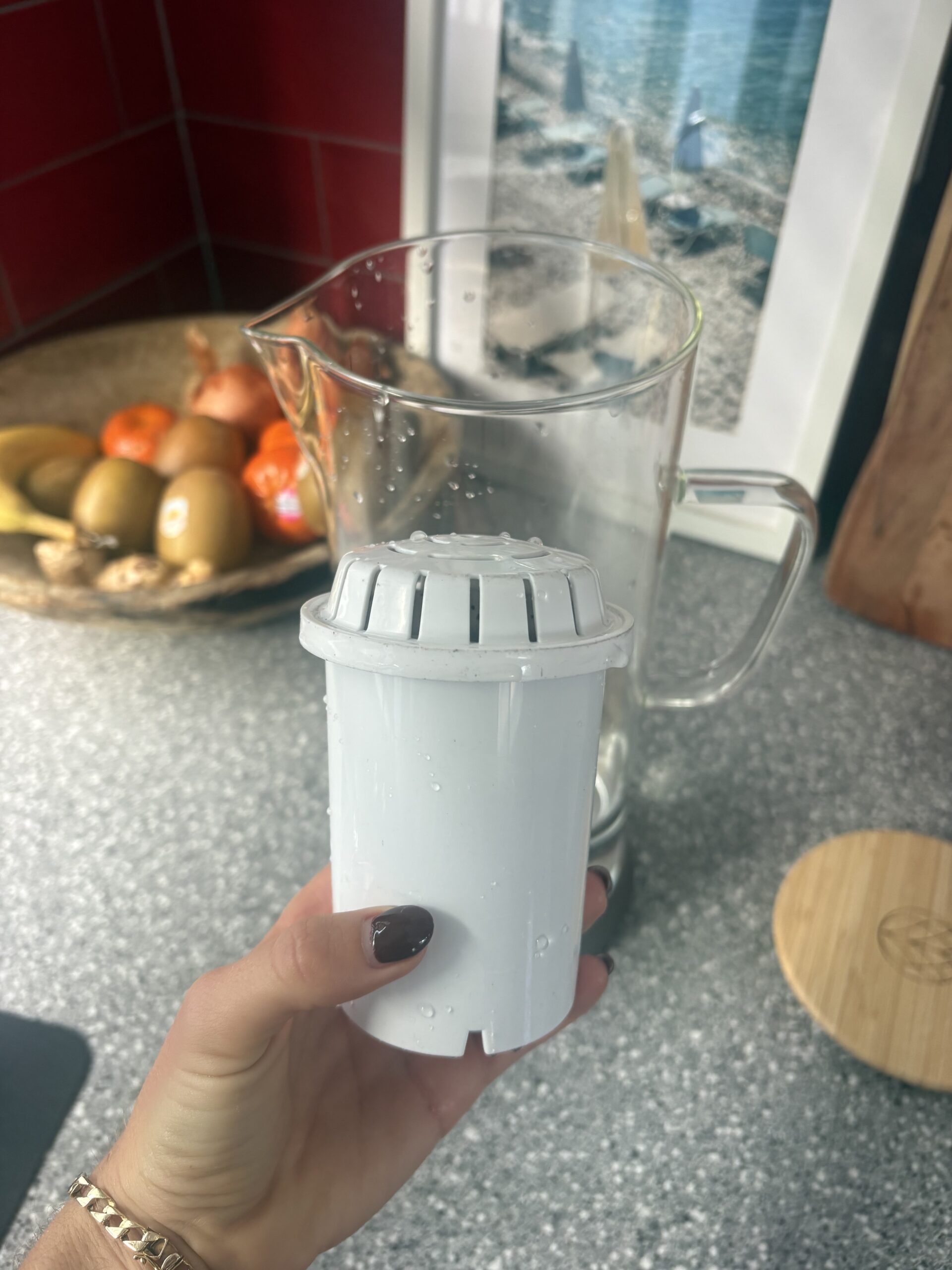 Earths Water COREtech filter cartridge removal — one-handed process