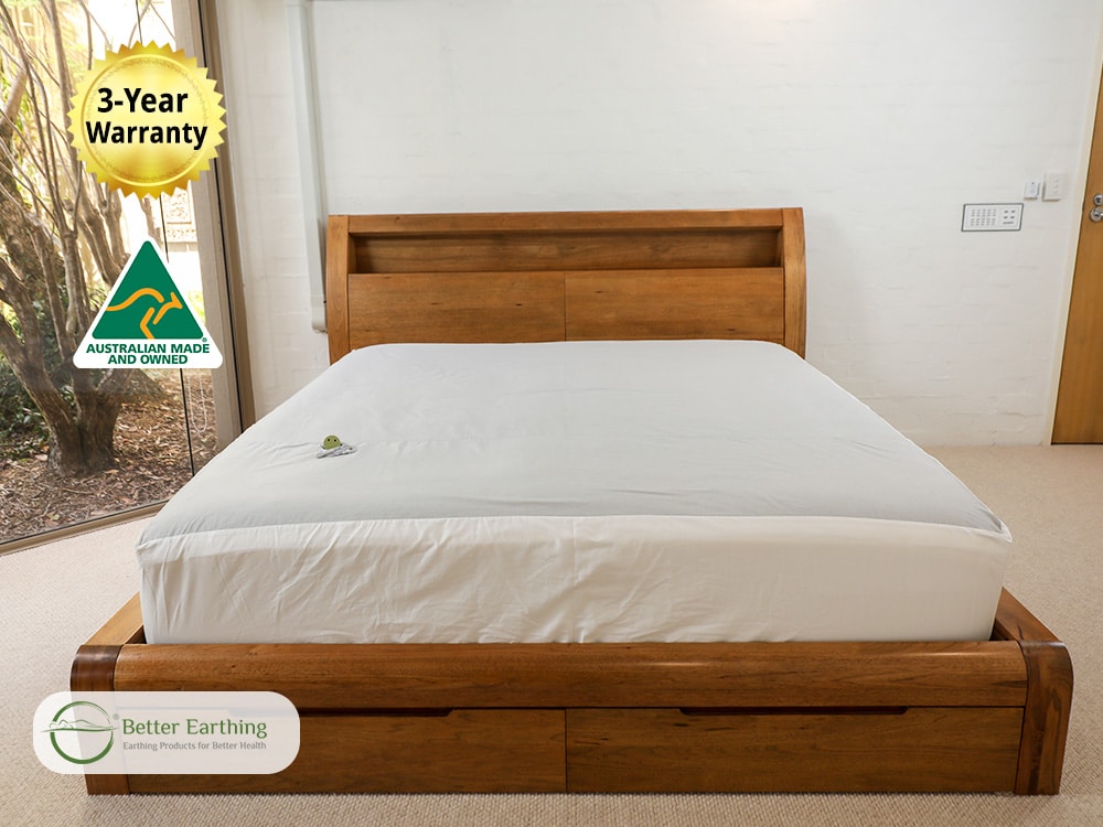 Better Earthing Fitted Sheet Australia Stainless Steel Tencel
