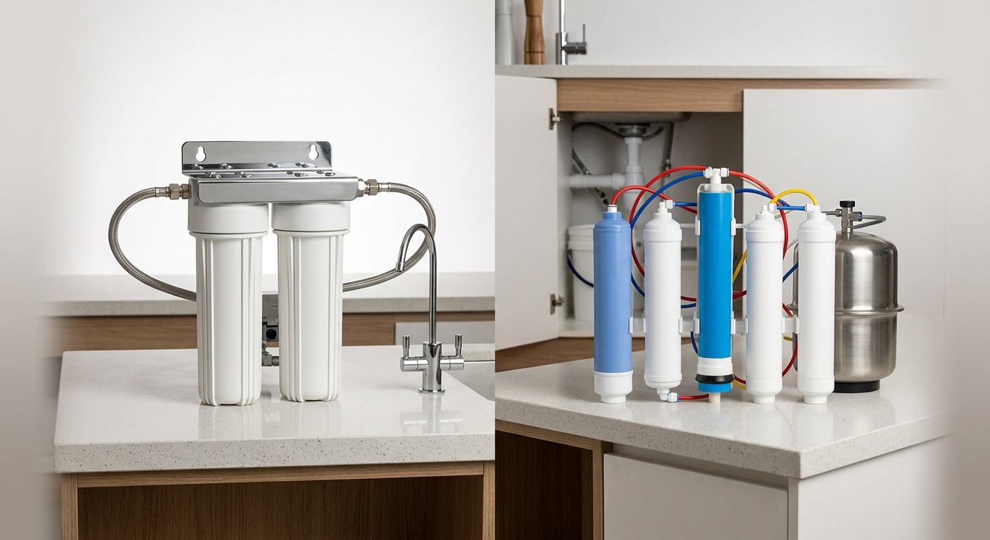 Pure Water Systems Luxe Dual Action vs EcoHero 5-Stage RO — side by side comparison Australia