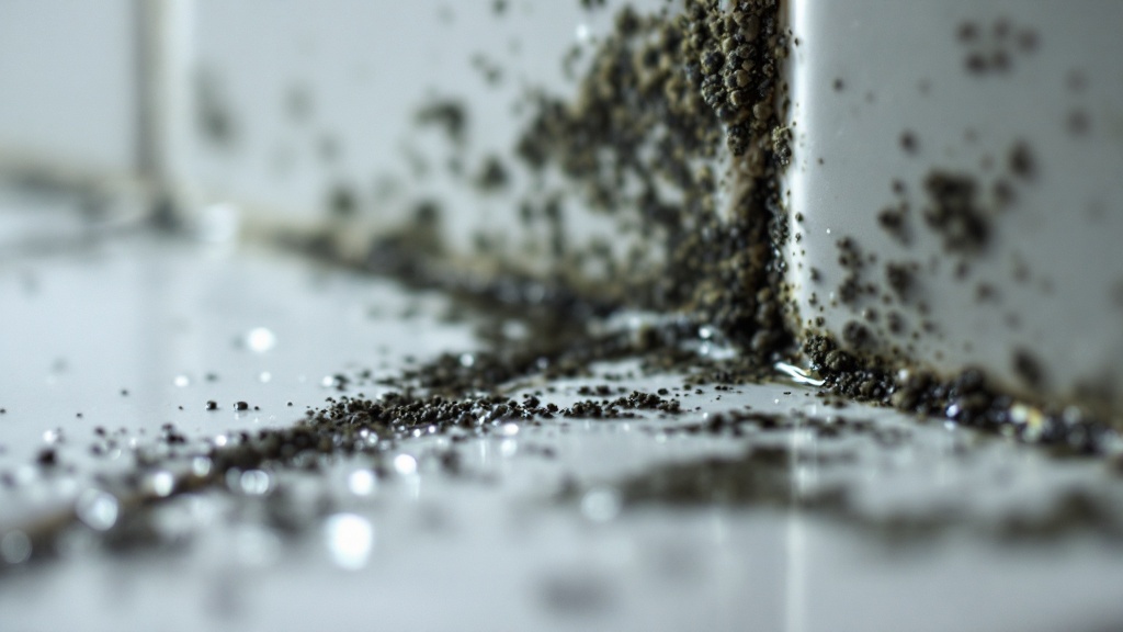 Black mould on wet bathroom tiles -- Aspergillus and Cladosporium require above 60% relative humidity to grow