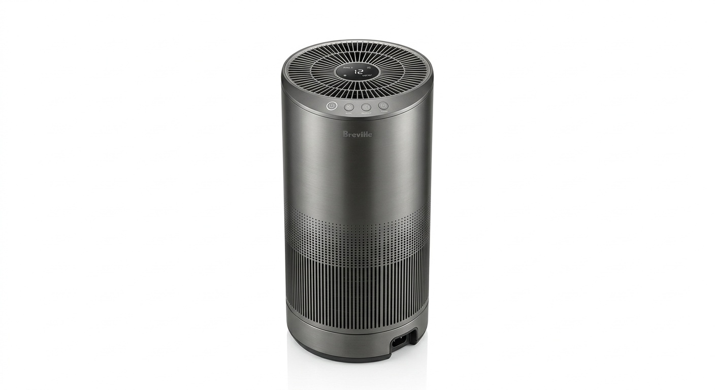 Breville Protect Max air purifier — gunmetal grey, 550 CADR, H13 HEPA