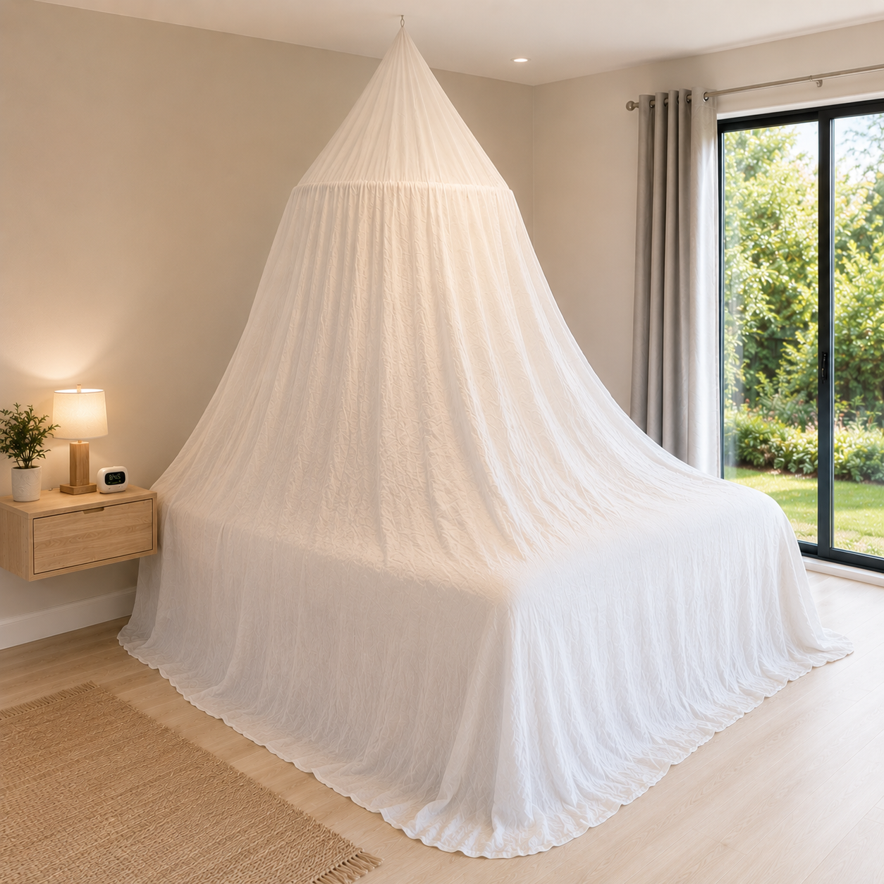 Swiss Shield Naturell EMF shielding travel bed canopy