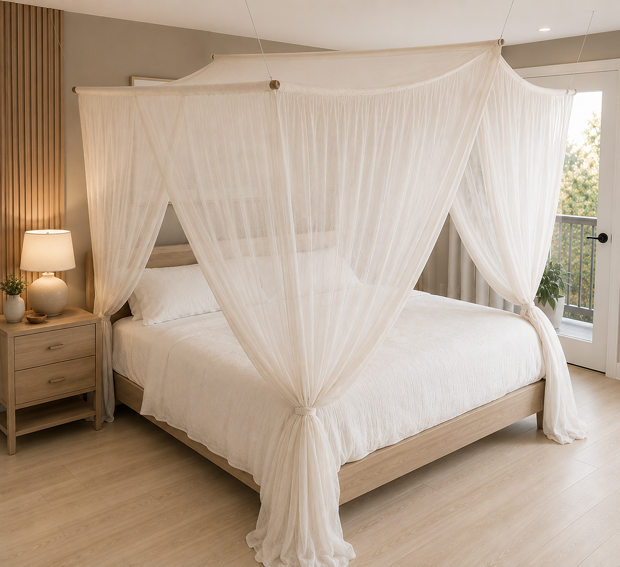 Swiss Shield Naturell EMF Shielding Bed Canopy