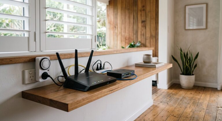 WiFi Router EMF: Safe Distance + 7 Reduction Strategies for Australian Homes -- Clean and Native