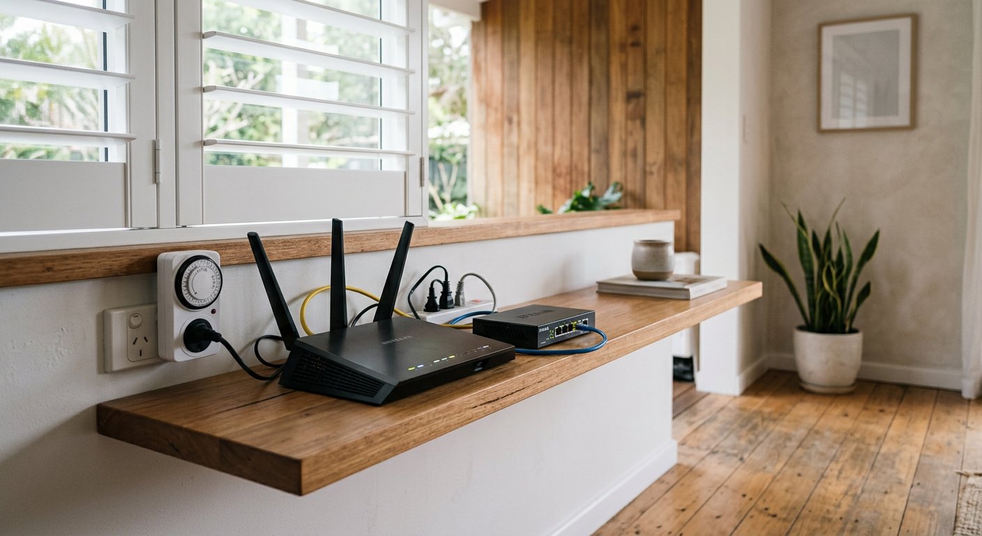 WiFi Router EMF: Safe Distance + 7 Reduction Strategies for Australian Homes -- Clean and Native